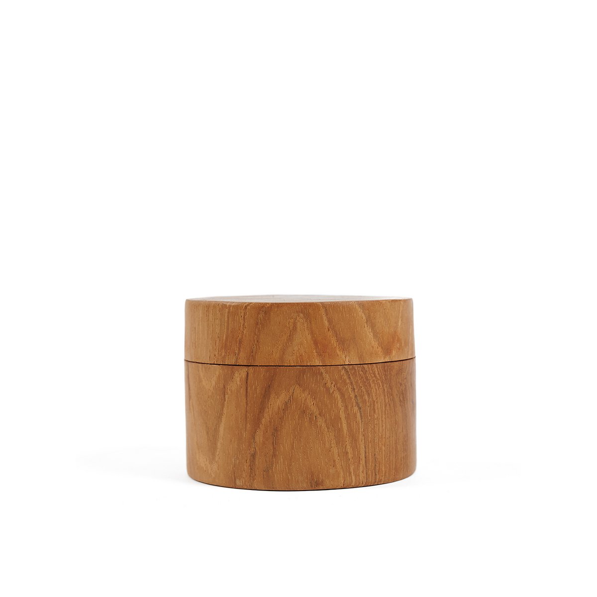 Opbevaringskrukke af teakrod 8 × 6 cm - fremstillet i Indonesien