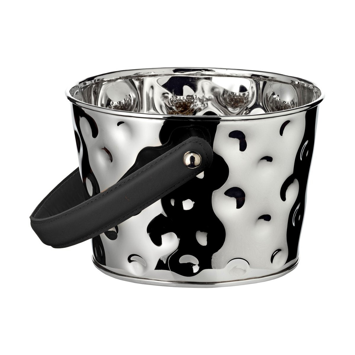 Stainless steel champagne cooler Gideon, hammered, 23 × 18 cm