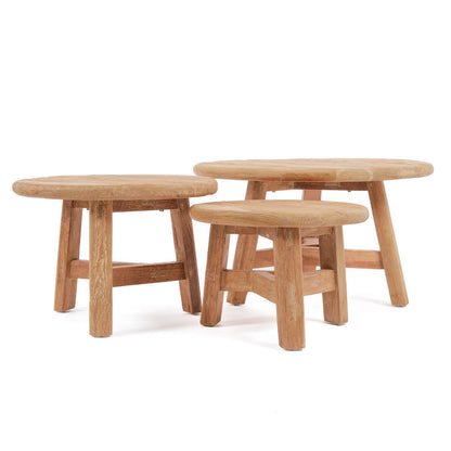 Couchtisch Holz, 80 cm rund - Natur