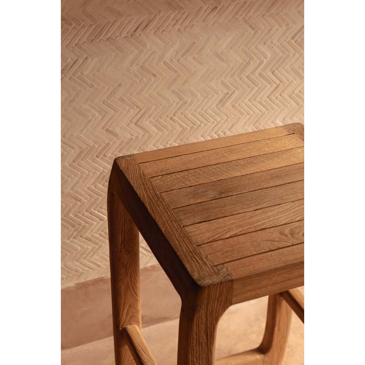 Teak Barhocker, 70 cm – Sitzgelegenheit für den Außenbereich