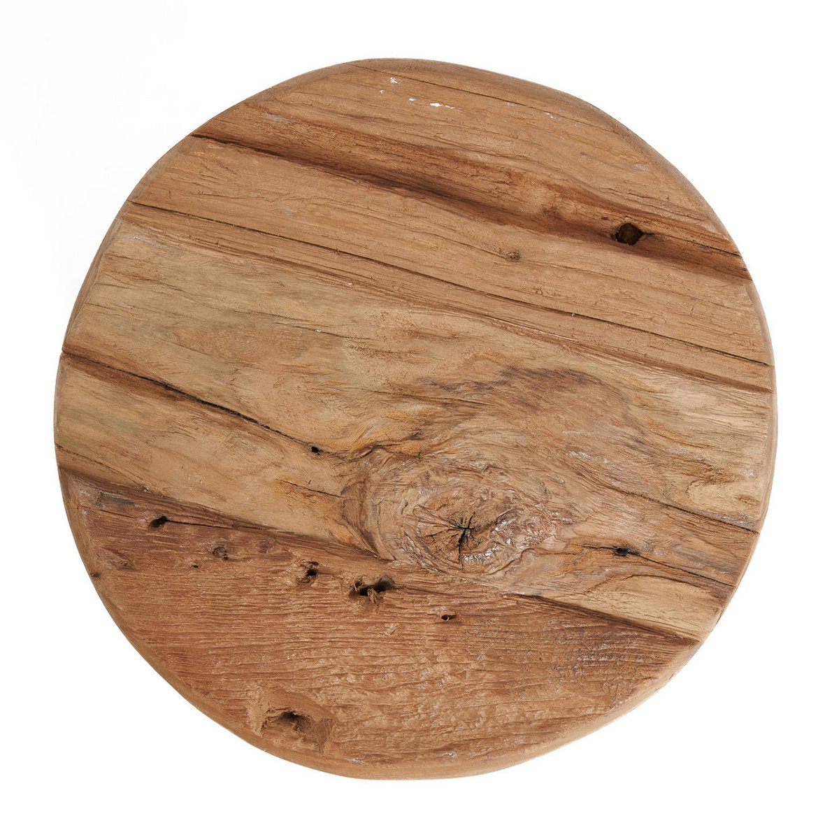 Holzhocker Natur 27 × 27 × 24 cm – klein, hergestellt in Indonesien