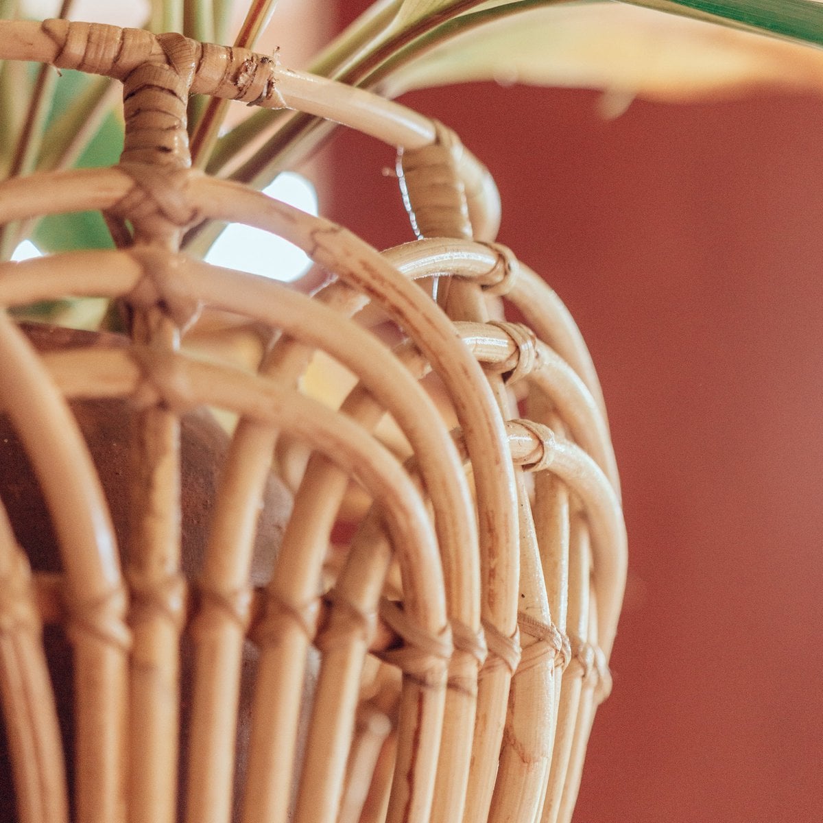Rattan storage basket RAHINA M – 40 cm diameter