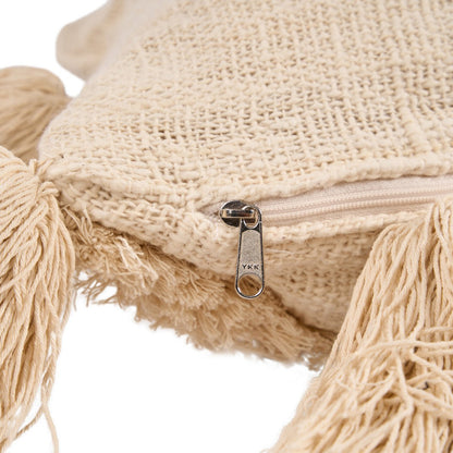 Pudebetræk i bomuld 35×60 cm – beige, fremstillet i Indonesien