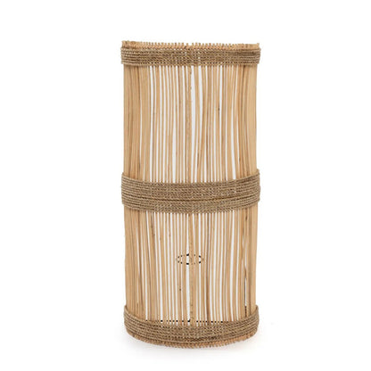 Jalal Wandleuchte, 25×50 cm – Rattan mit Seegras
