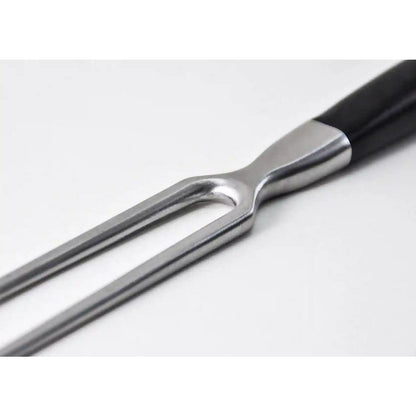 Stegegaffel, 27 cm - rustfrit stål med pakkawood