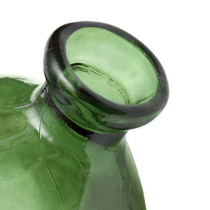 Glass vase, green, 73 cm - sculptural bottle form