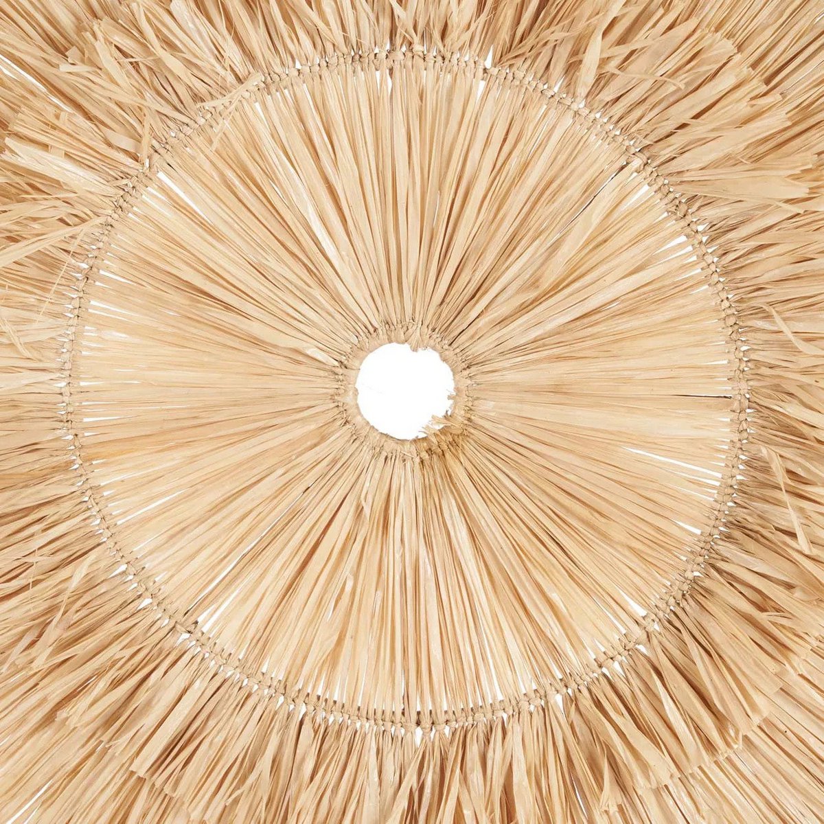 Sisal vægcirkel, håndvævet - XL