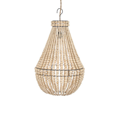 Kronleuchter Eisen 40 × 73 cm - Naturfinish, Indonesien
