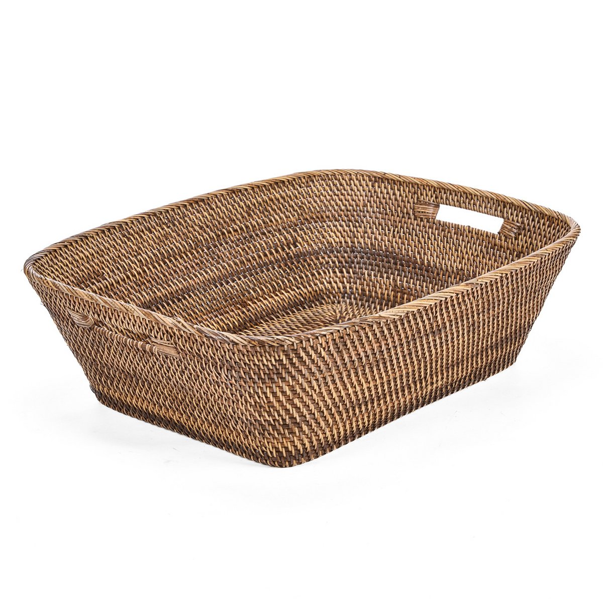 Rattan laundry basket, large – handwoven