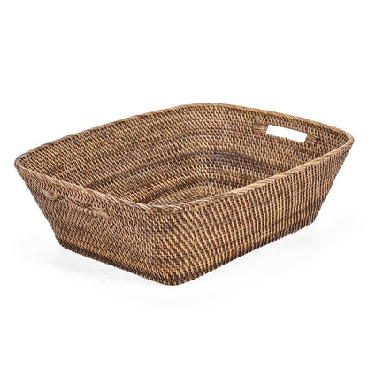 Rattan laundry basket, large – handwoven
