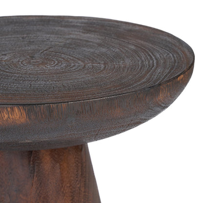Cone Alone sidebord, 50 cm - Mørk valnød
