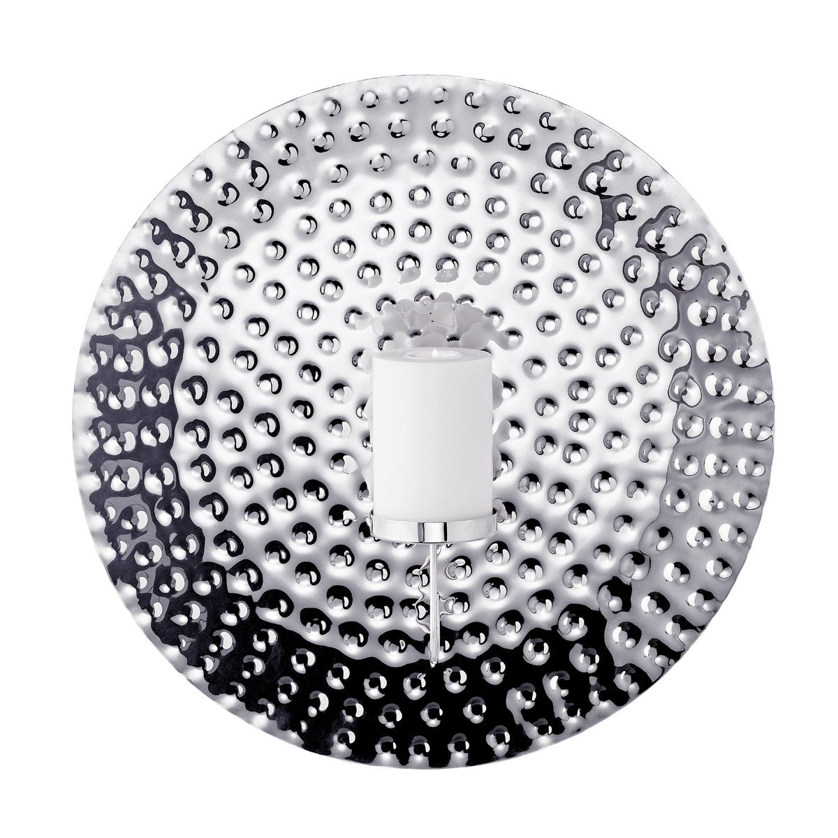 Sølv væglampe Udo, Ø 47cm