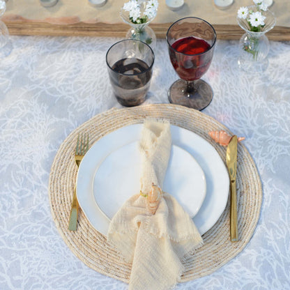 Porcelain dinner plate Rosa, white, 27cm