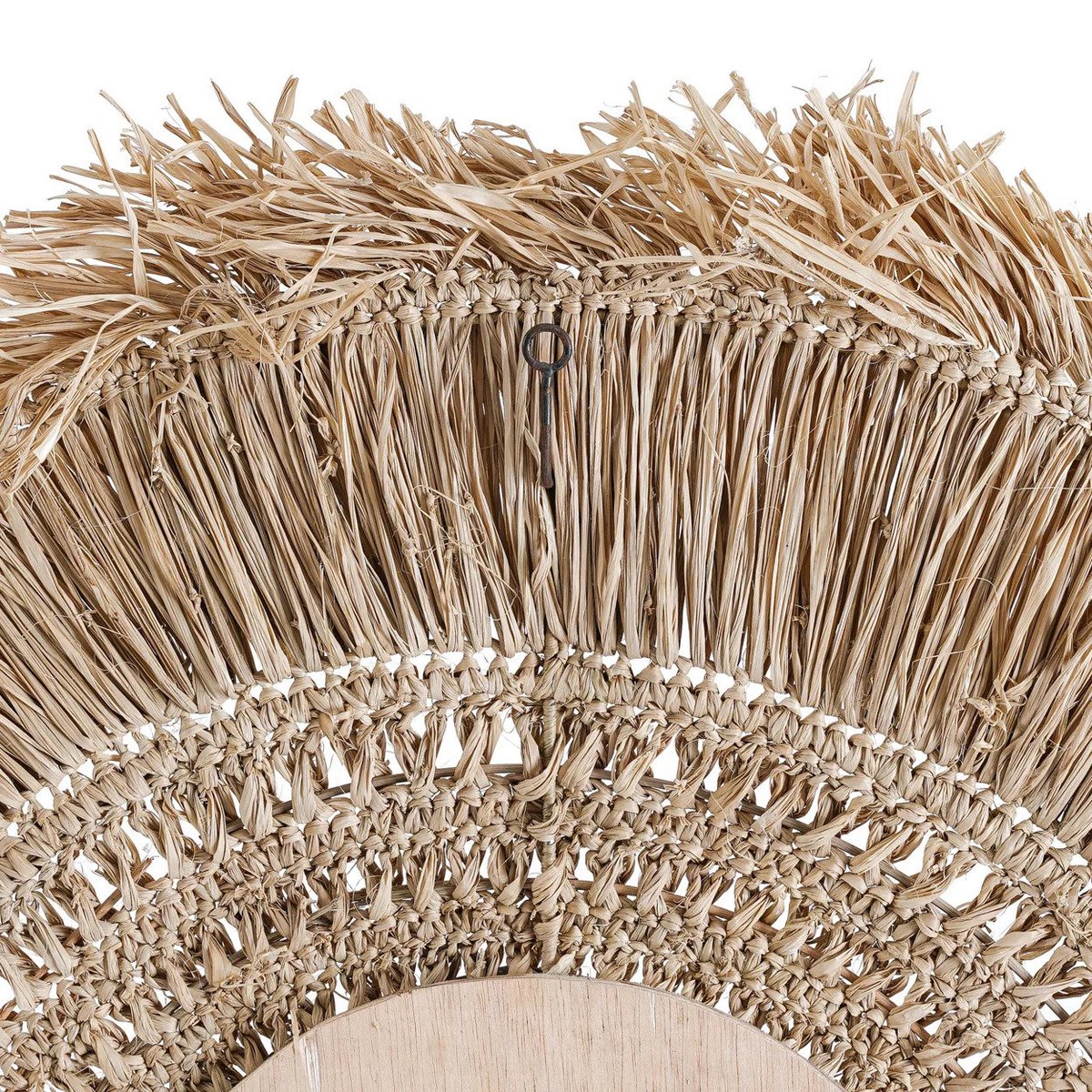 Raffia-Wandspiegel 70 cm – natürlicher, handgewebter Look