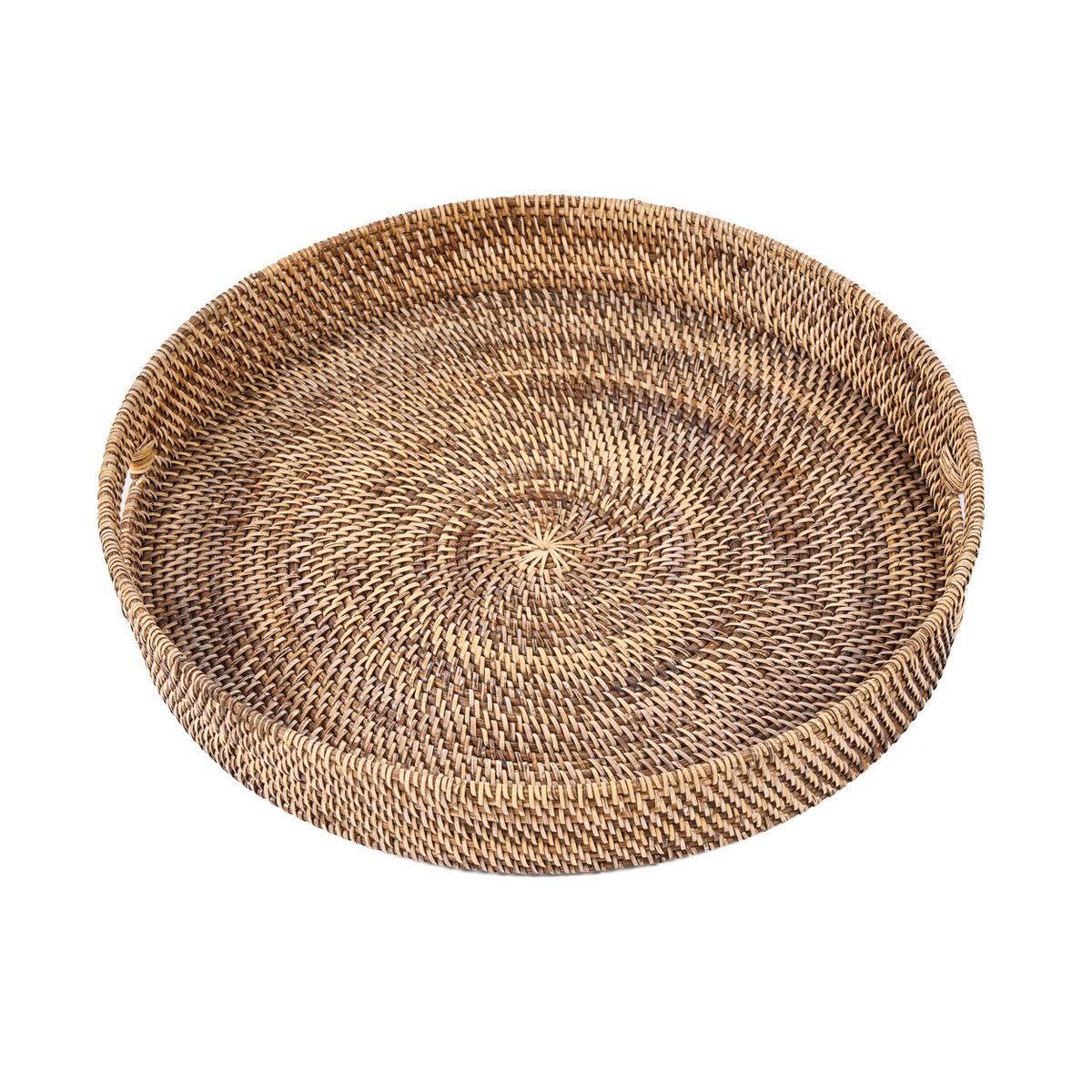 Fad i rattan, 51 cm - håndvævet natur