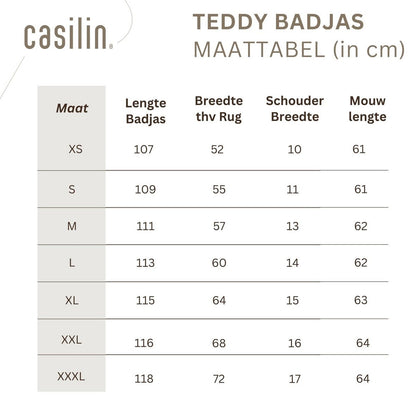 Teddy-Bademantel „Meergrün“, L – doppelseitig