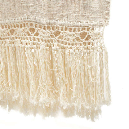 Baumwoll-Tagesdecke 270×135 – naturfarben, leicht