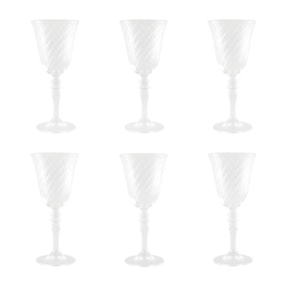 Transparente Weingläser – 6er-Set, 20 cm