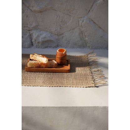 Wood serving tray 20×11 cm - natural finish