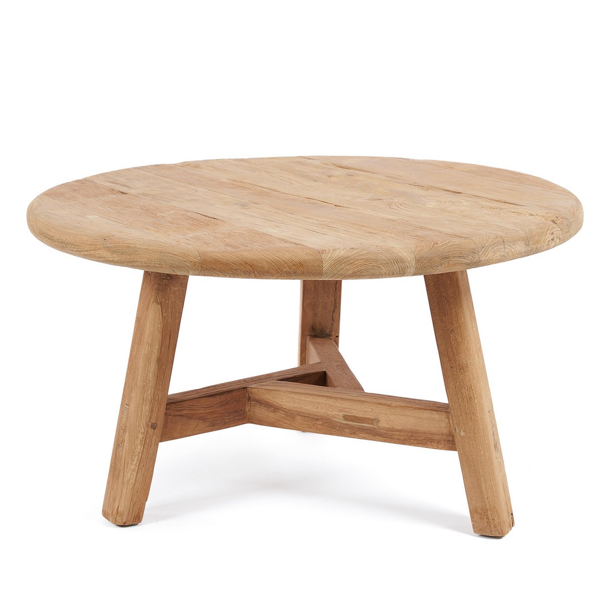 Couchtisch Holz, 80 cm rund - Natur