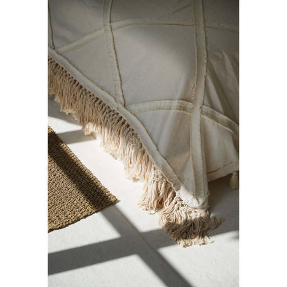 Cotton bed throw - Natural