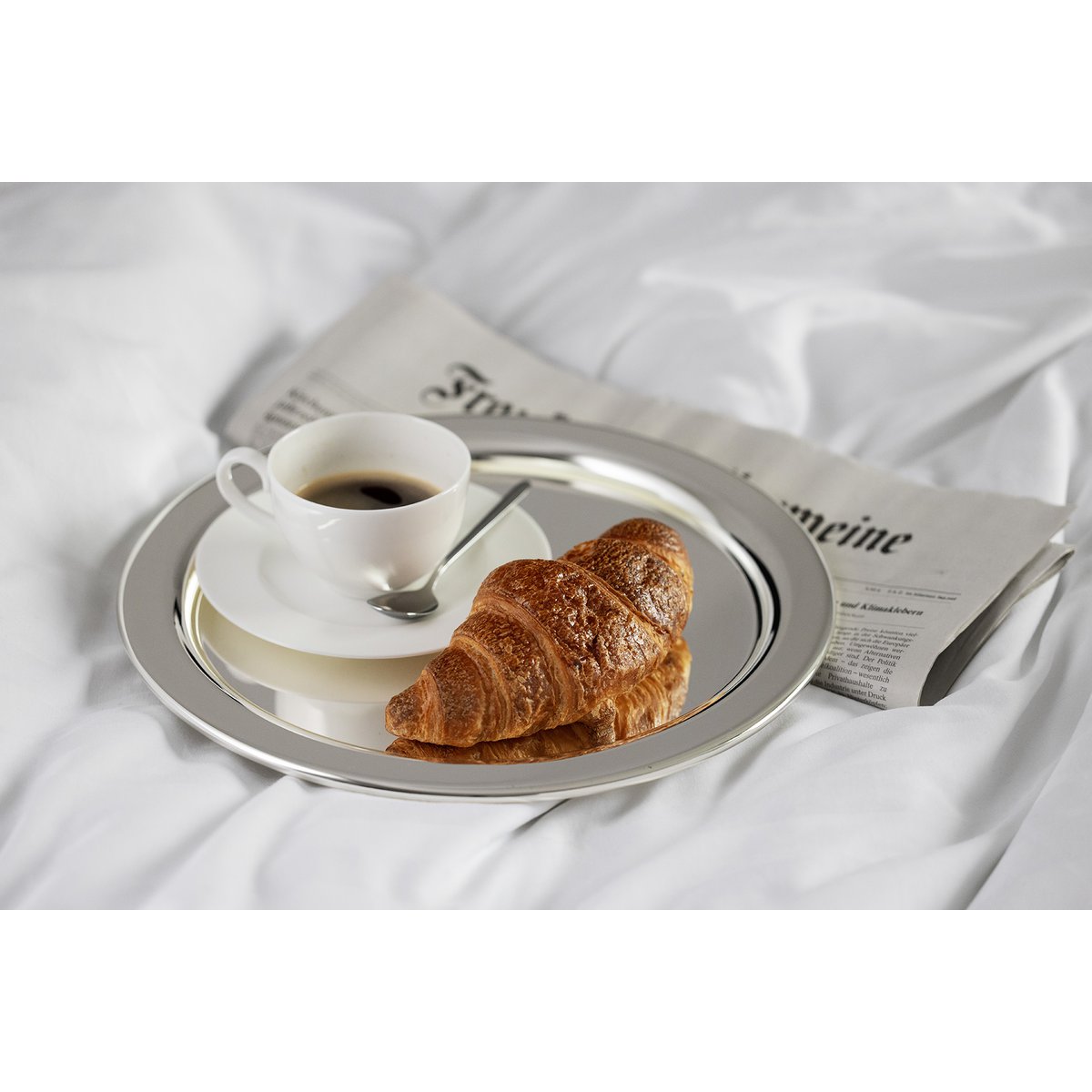 Steel serving tray Porto Ø 32 cm - round