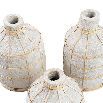 Rund terrakottavase 23 cm – natur, Indonesien