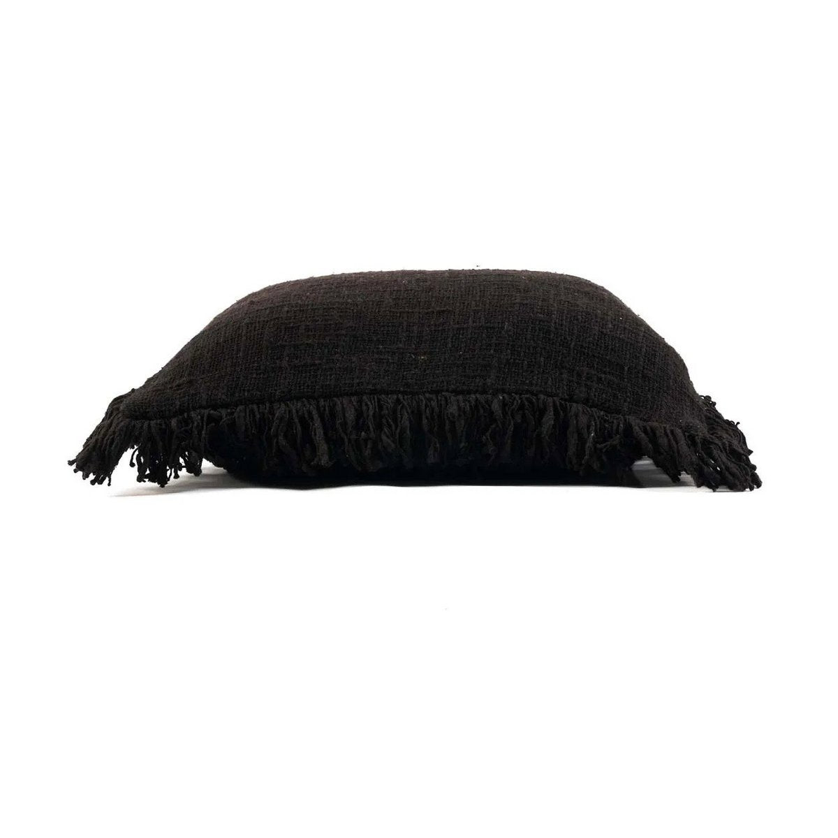 Cotton cushion cover 50×50 cm – black, made in Indonesia