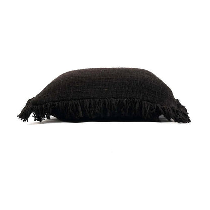 Cotton cushion cover 50×50 cm – black, made in Indonesia
