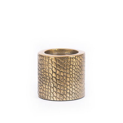 Kroko lysestage, messing - M