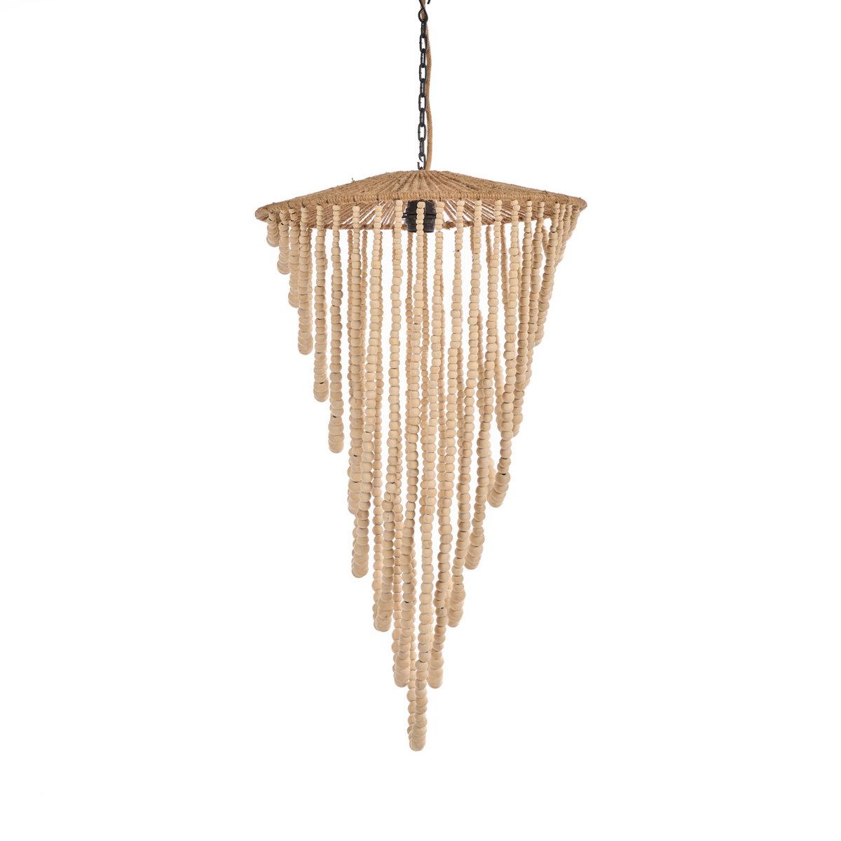 Perlenluster aus Holz - Natur, groß