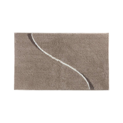 Carve Bademåtte Sand 100×60 cm - langluvet akryl