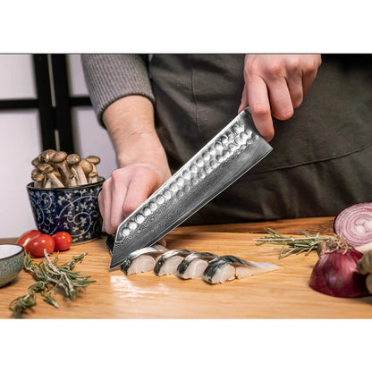 Damaststahl Kiritsuke Messer 210 mm - Bunka Kollektion