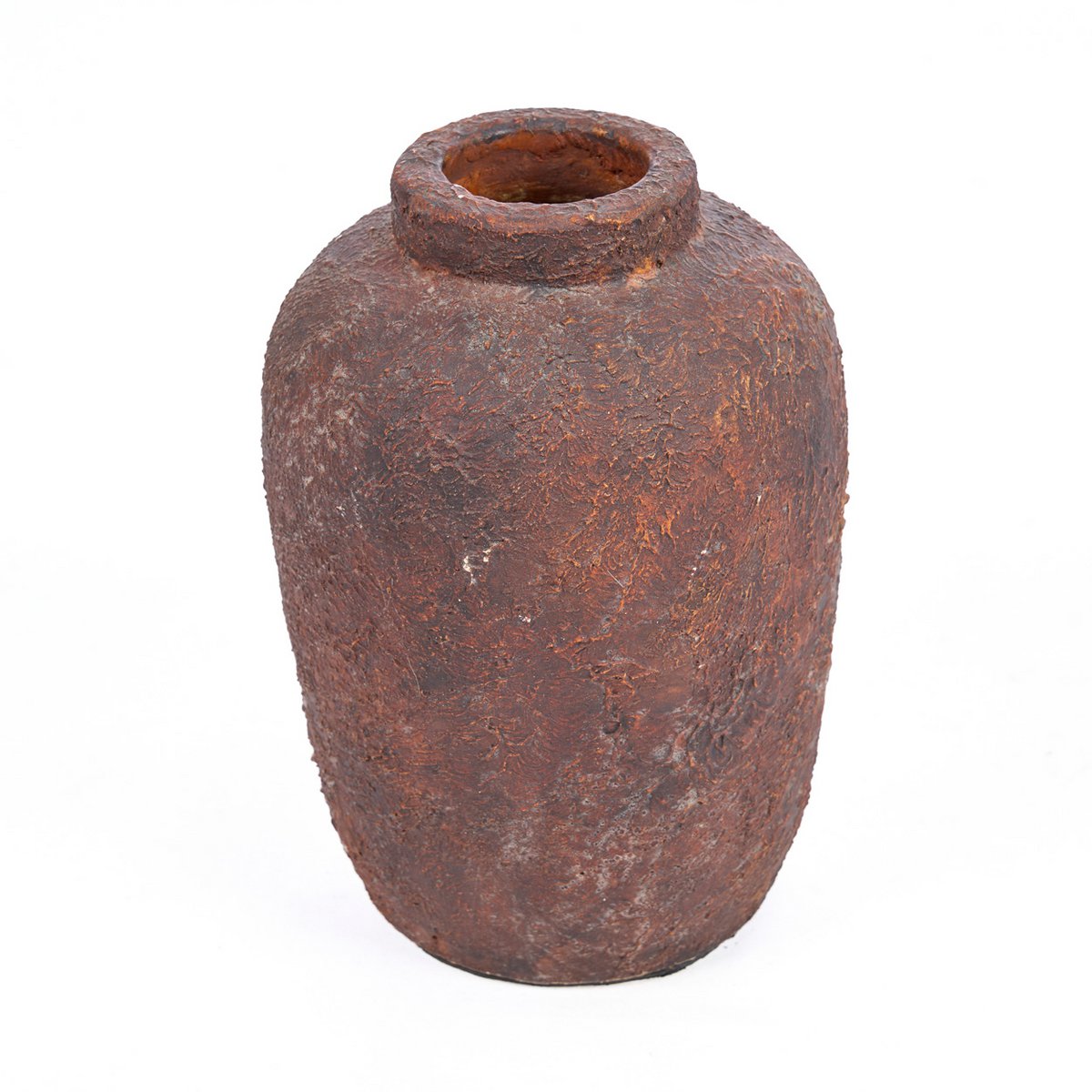 Terrakotta vase, lille - bordeaux håndlavet