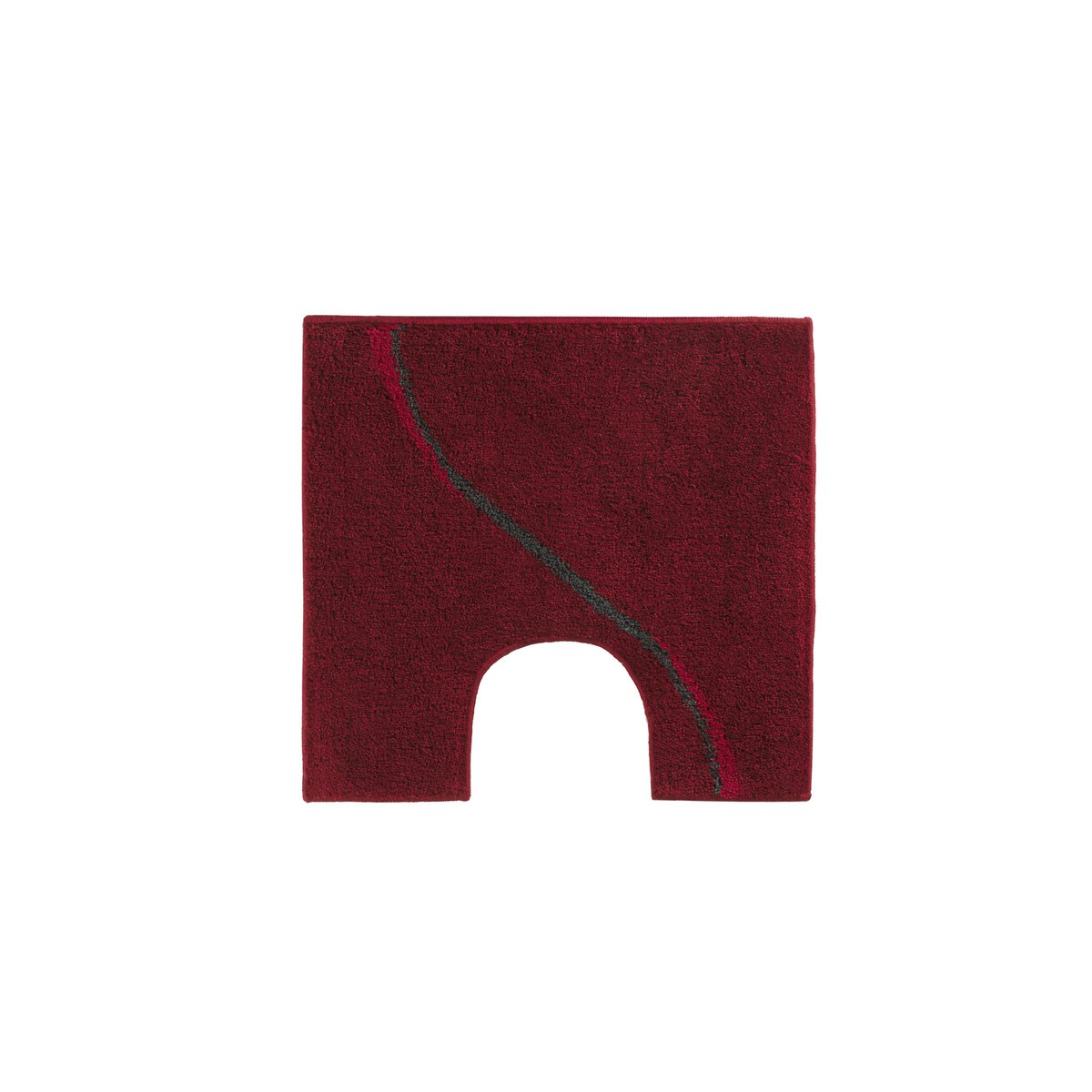 Geschnitzte Acryl-Badematte, rot – 60 × 100 cm