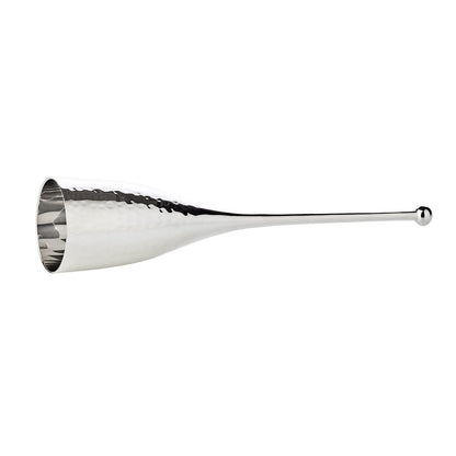 Stählerne Sektflöten mit Ständer, 32 cm - versilbert