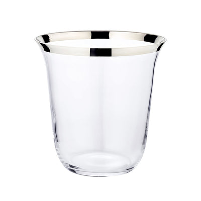 Toby håndblæst krystal champagnekøler, forsølvet, 23 cm