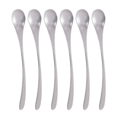Stainless steel bar spoons 22cm - set of 6