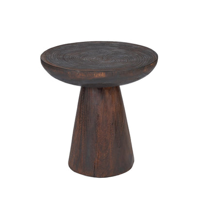 Cone Alone sidebord, 50 cm - Mørk valnød