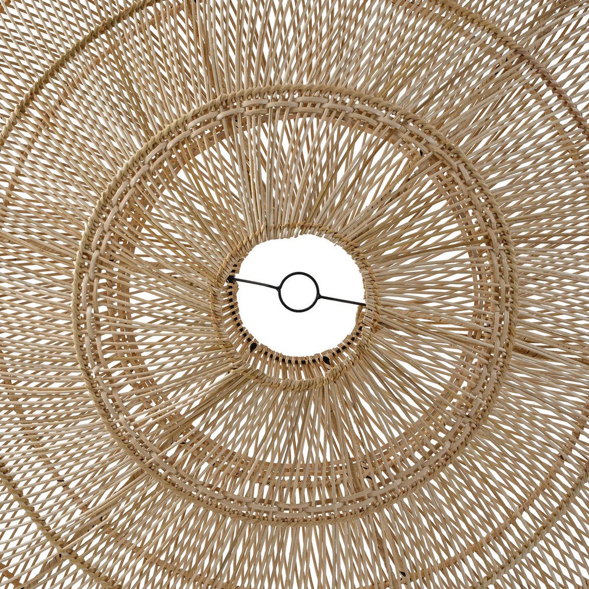 Rattanscheiben-Pendelschirm 150 cm – flaches Geflecht, Indonesien