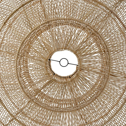 Rattanscheiben-Pendelschirm 150 cm – flaches Geflecht, Indonesien