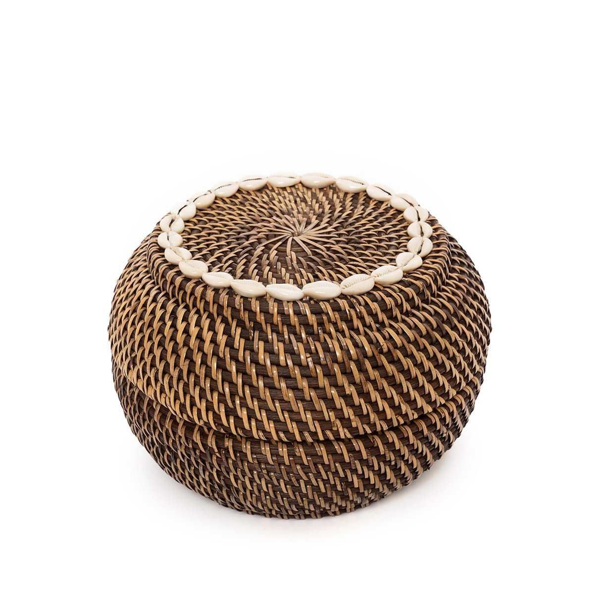 Colonial gætte-gætte-kurv, rattan - M