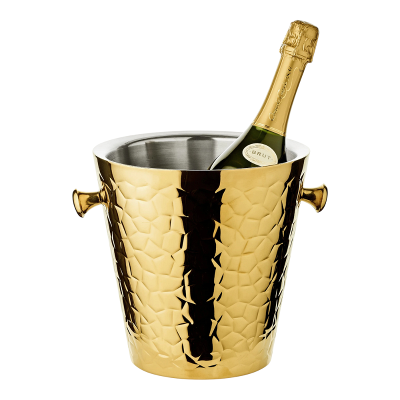 Champagnekøler Capri i rustfrit stål, guld, H 23 cm