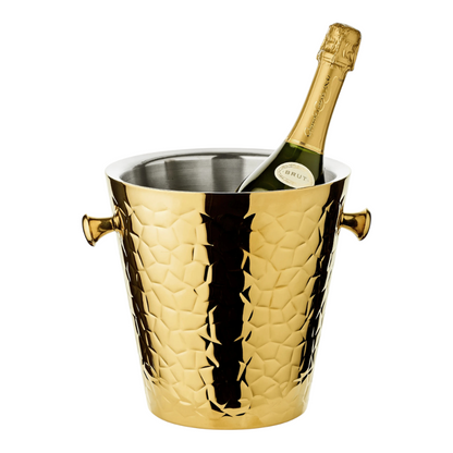 Champagnekøler Capri i rustfrit stål, guld, H 23 cm