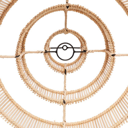 Rattan-Hängeleuchte 51 cm – gestufte Naturfaser