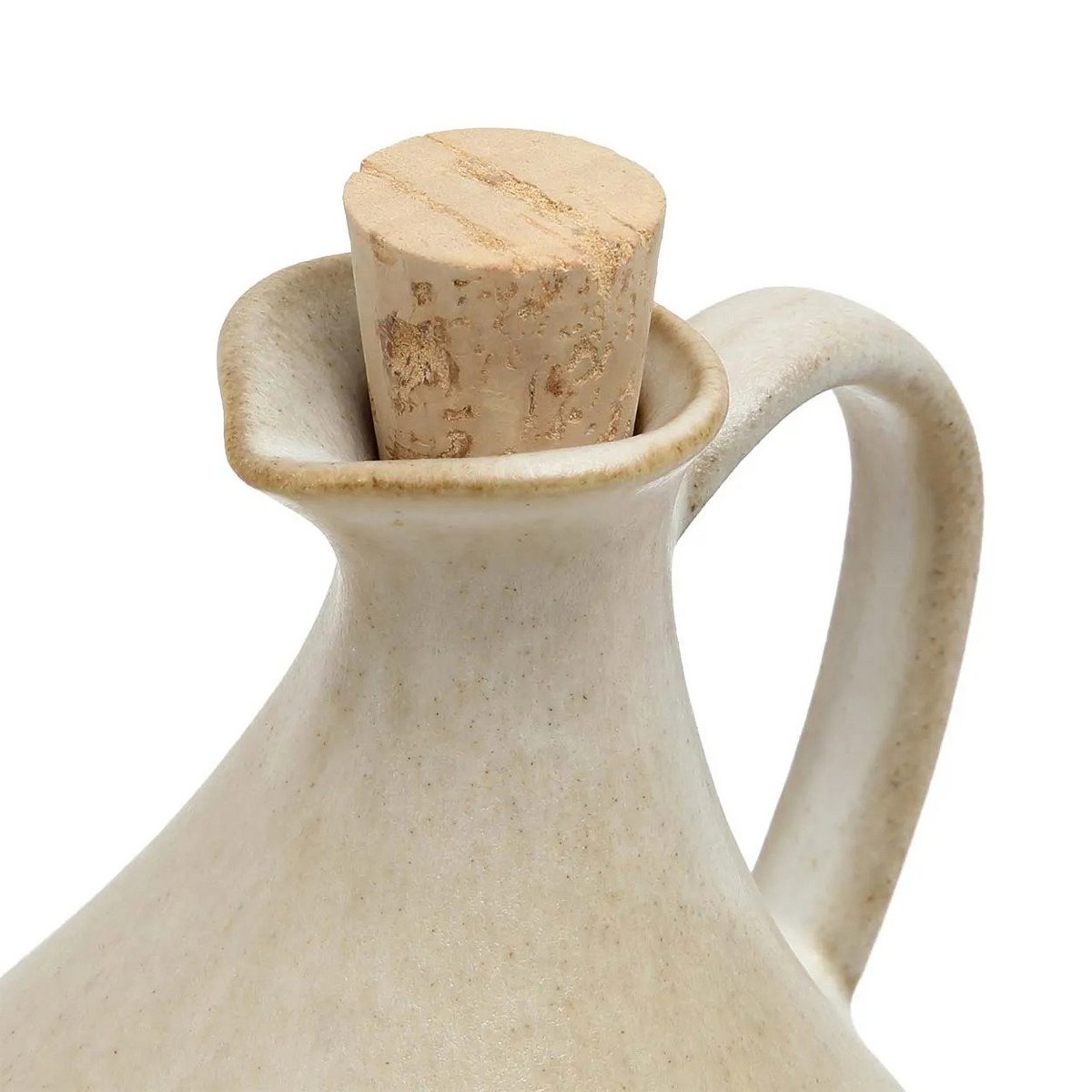 Hvid stentøj olivenolieflaske N°80 - Portugal
