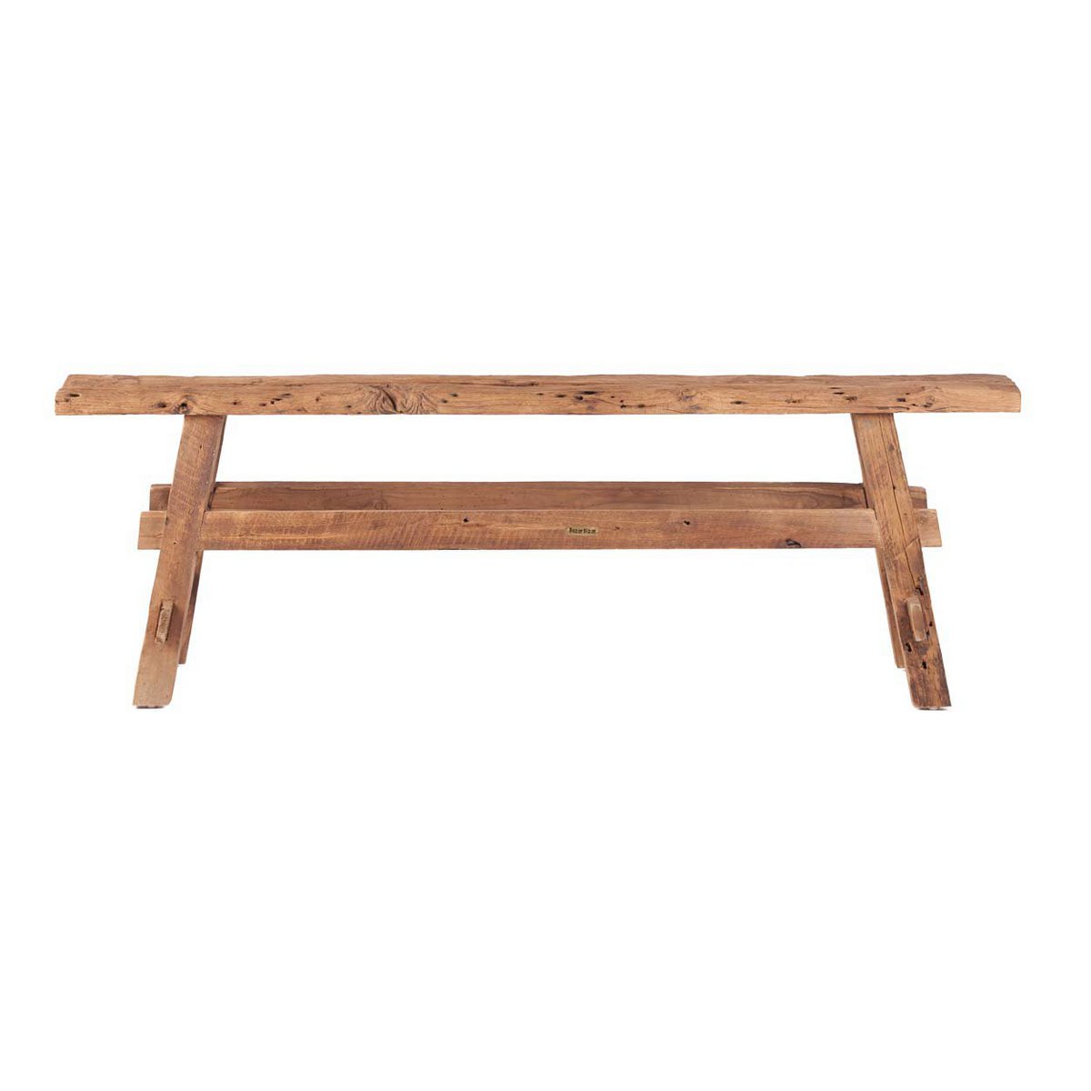 Teakbænk, natur - 150 × 50 cm