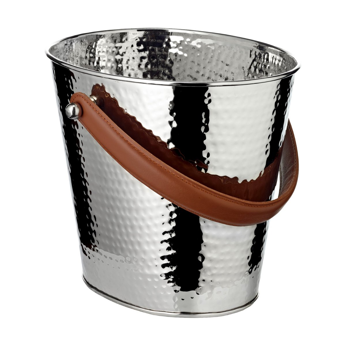 Stainless steel champagne cooler Gavin, hammered, 26 cm