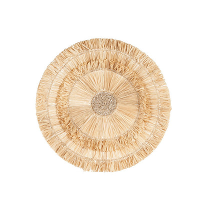 Vægophæng i sisal 60 cm – rundt vægpynt, natur