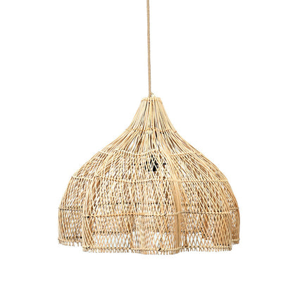 Pendellampe i naturlig rattan 60 cm - håndvævet Whipped